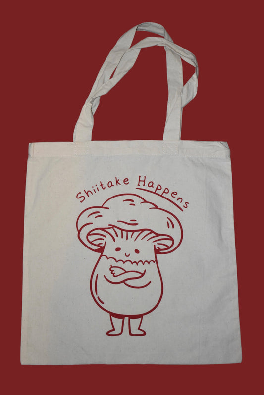 Shiitake Happens Tote Bag